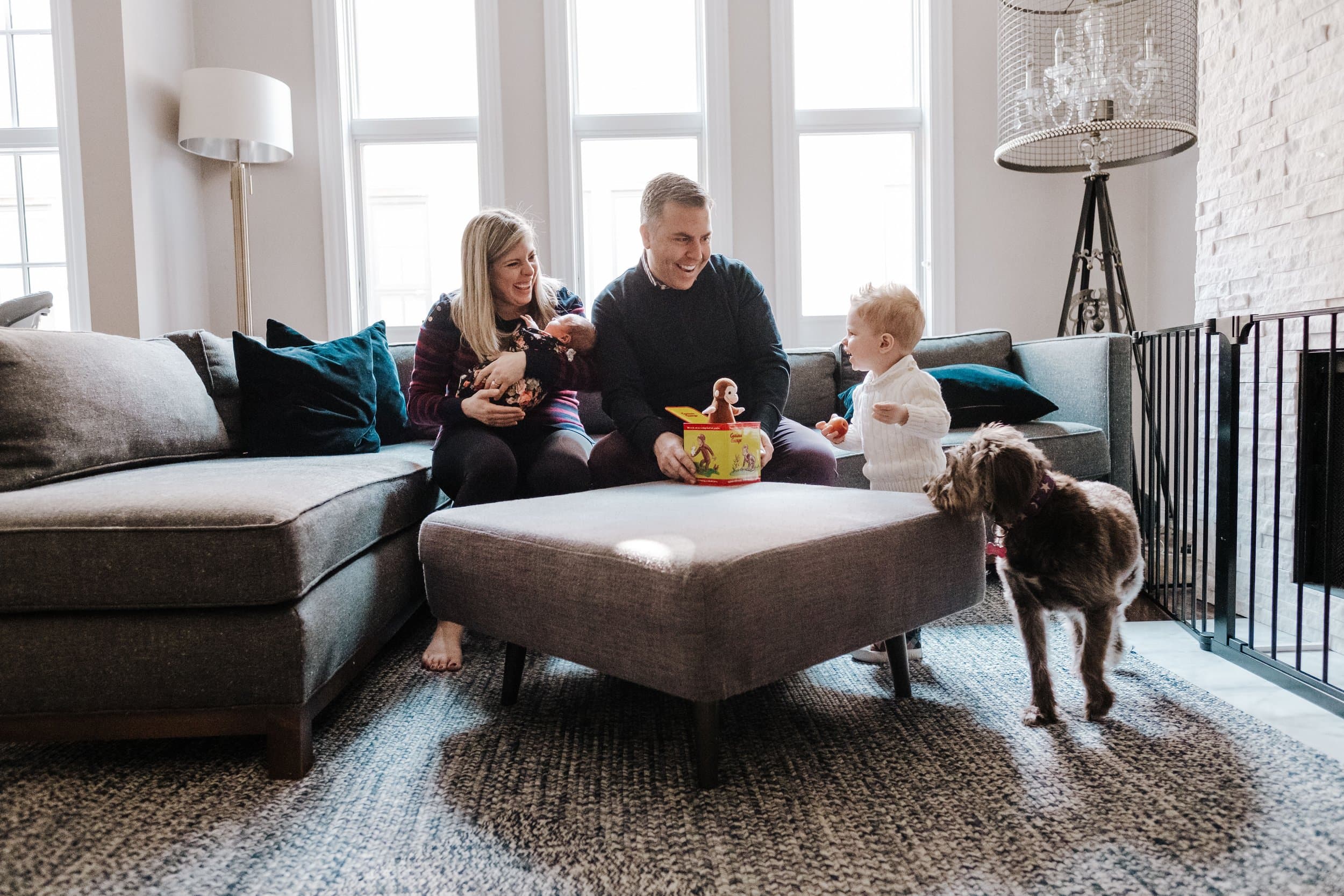 Family portrait capturing unique personalities