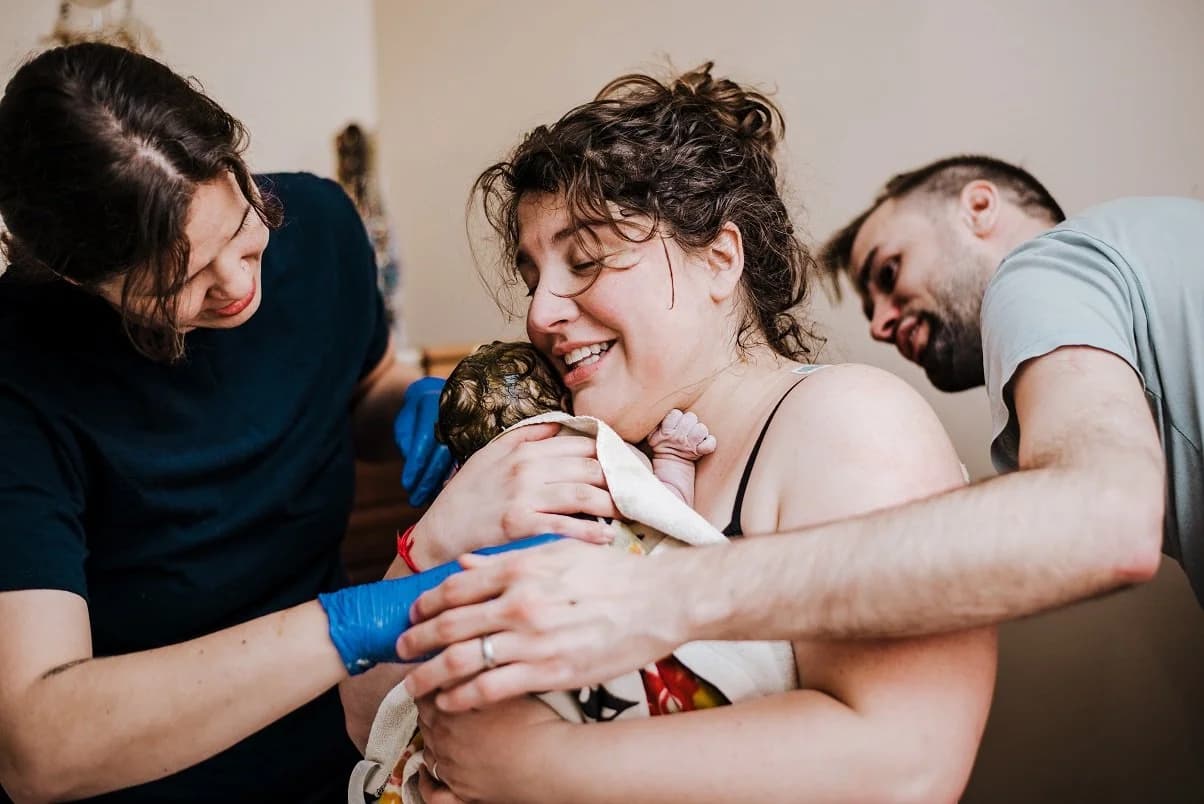 The raw power of a woman laboring on her own terms