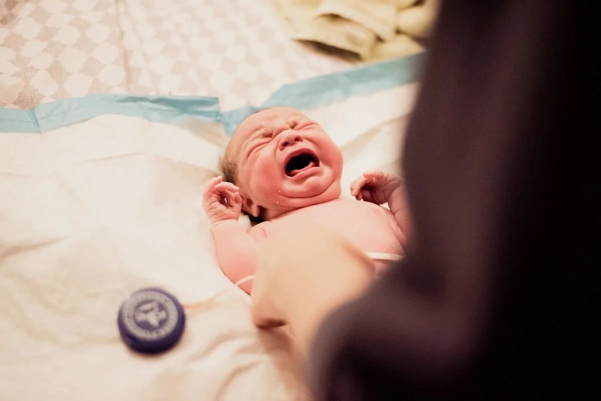 The first cry filling the home with new life