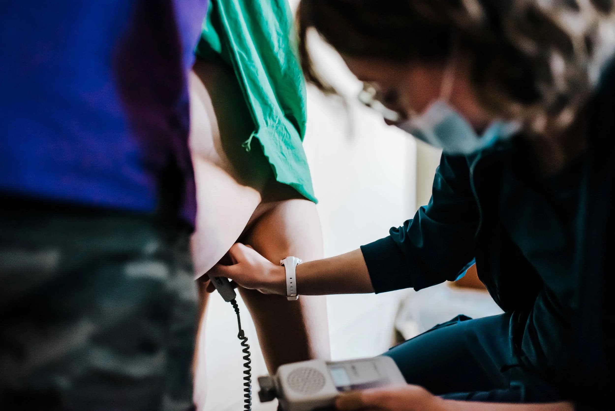 Light falling across her face in a moment of rest