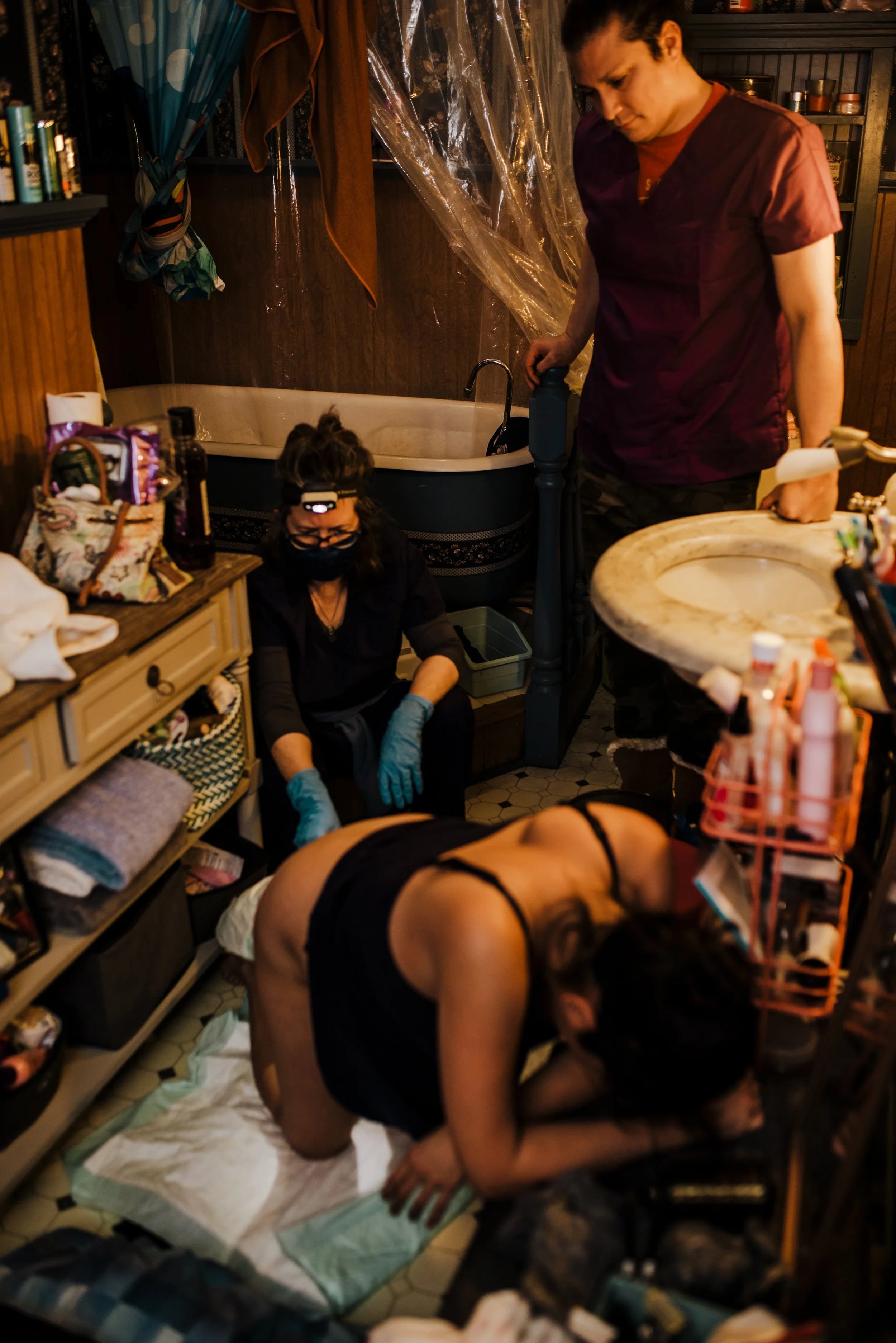 Baby placed on chest — the divine meeting