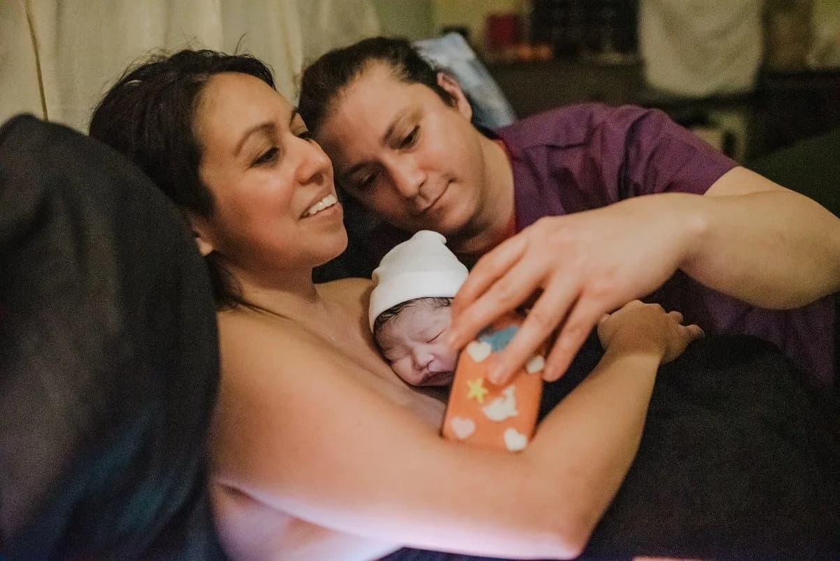 The holy stillness of first skin-to-skin contact