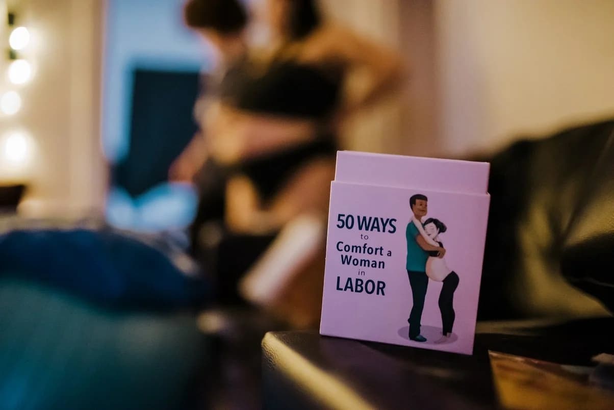 Walking through early labor in her own home