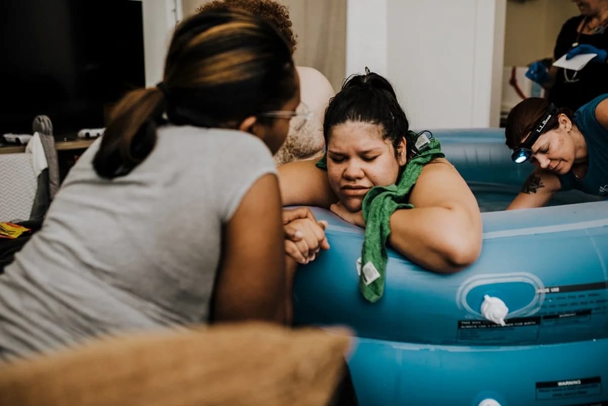 The overwhelming rush of meeting her child for the first time