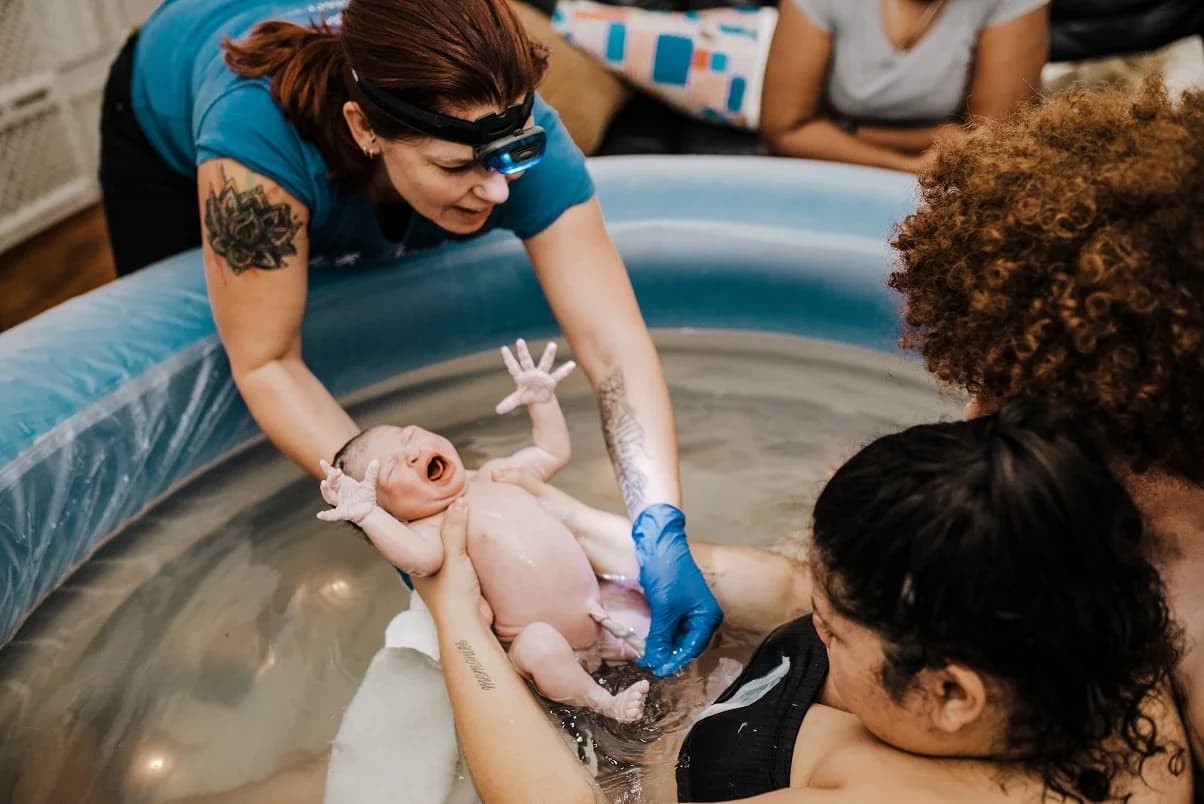 Moving to the bed for the golden hour of bonding