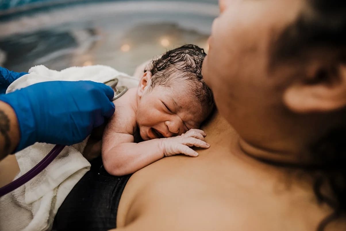 Tiny feet captured in the soft light of home