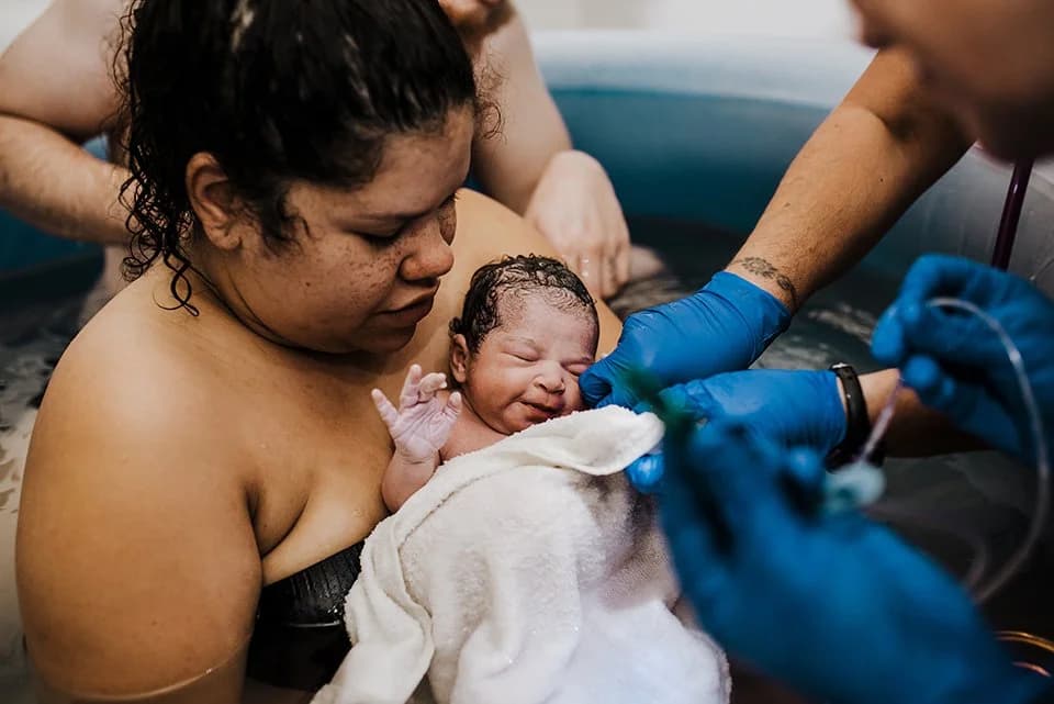 A first-time mother preparing for her home birth journey